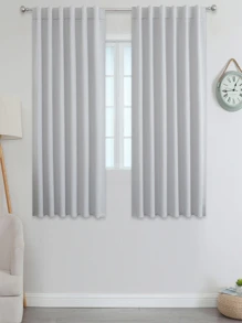 Estelar Textiler 1單層淺灰色窗簾後片隔熱窗簾臥室降噪客廳窗簾 - 淺灰色 - 查看 9