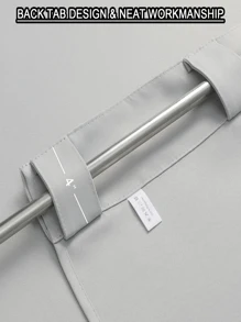 Estelar Textiler 1單層淺灰色窗簾後片隔熱窗簾臥室降噪客廳窗簾 - 淺灰色 - 查看 3