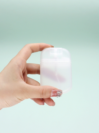 1入組20毫升透明U形香水瓶和洗手液便攜式加壓細霧瓶旅行用