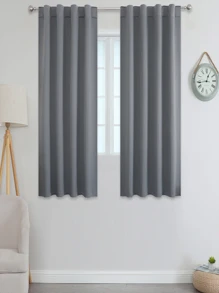 Estelar Textiler 1 Máy Tính Màu Xám Mất Điện Màn Phòng Ngủ Chặn Ánh Sáng Drap Cách Nhiệt Rèm Cửa Cho Cửa Sổ Phòng Khách - Xám - Xem 9