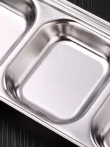 Stainless Steel Multi-Purpose Seasoning Dish Thickened Hot Pot Seasoning Sauce Dish Household Barbecue Dish/1 Piece School Supplies,Christmas Gift - Silver - View 9