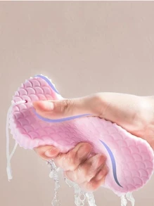 Painless Exfoliating Bath Sponge - Pink - View 4