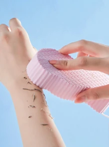 Painless Exfoliating Bath Sponge - Pink - View 5