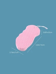 Painless Exfoliating Bath Sponge - Pink - View 6
