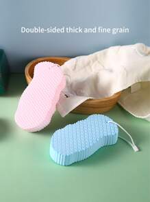 Painless Exfoliating Bath Sponge - Pink - View 7