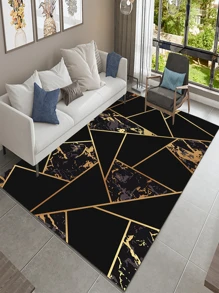 พรม ลาย หินอ่อน 1 ชิ้น - สีทอง - ดู 1