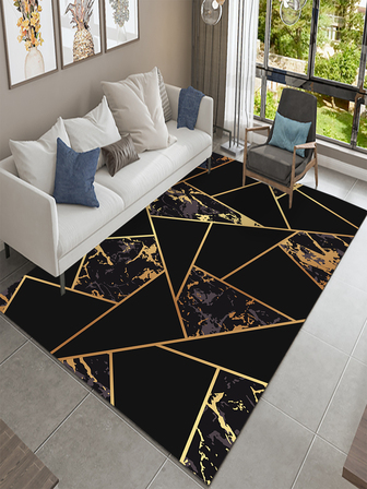 1入組大理石紋樣式地毯