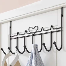 1 Pieza Gancho De Pared Con Decoración De Corazón, Regalo Para El Día De San Valentín - Negro - Ver 1
