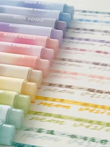 cái/bộ Bút dạ quang huỳnh quang, Màu neon, Làm nổi bật những điểm quan trọng, Vẽ nguệch ngoạc, Bút huỳnh quang học tập cho học sinh, Bút máy tính xách tay dung lượng lớn, Bút đánh dấu - Hồng - Xem 7