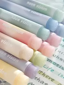 cái/bộ Bút dạ quang huỳnh quang, Màu neon, Làm nổi bật những điểm quan trọng, Vẽ nguệch ngoạc, Bút huỳnh quang học tập cho học sinh, Bút máy tính xách tay dung lượng lớn, Bút đánh dấu - Hồng - Xem 1