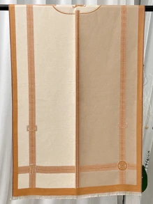 件女式秋冬人造羊絨時尚圍巾//披肩，加厚，保暖，適合日常使用