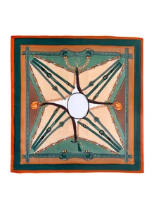 Boho 1pc Chain Print Shawl Ideal For Going Out & Dressing Up Your Look - Multicolor - View 3