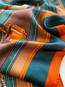 Boho 1pc Chain Print Shawl Ideal For Going Out & Dressing Up Your Look - Multicolor - View 2