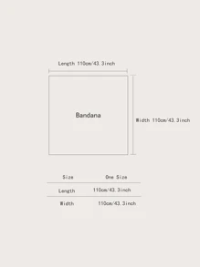 Boho 1pc Chain Print Shawl Ideal For Going Out & Dressing Up Your Look - Multicolor - View 4