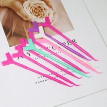 Glamlash 10入組玫瑰紅色睫毛膏刷，睫毛提拉套裝卷筒睫毛捲曲矽膠墊眼睫毛延伸工具睫毛梳清潔梳 - 玫紅色 - 查看 9