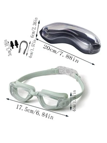 耐用藍色個人電腦泳鏡帶鼻夾和耳塞 - 藍色 - 查看 2