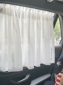 1入組白色蜂窩紋窗簾，簡約鄉村風格的方形窗簾，多種尺寸可選，由聚酯纖維製成的短窗簾，適用於臥室客廳、窗戶、門、櫥櫃裝飾 - 白色 - 查看 10