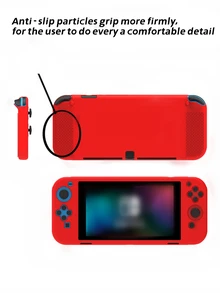 Funda de silicona compatible con Nintendo Switch OLED - Rojo - Ver 3