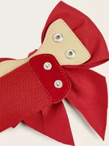 蝴蝶结装饰宽腰带 万圣节 情人节 情人节 夏季，学校 秋季，秋季，万圣节 - 紅色 - 查看 4