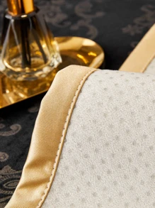 1入組花卉圖案沙發巾不附帶內芯 - 黑色 - 查看 5