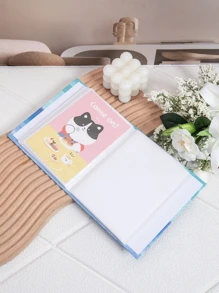 1 件卡通图案相册，简易便携式照片卡盒，用于照片、卡片存储、返校、学校用品 - 彩色 - 查看 4