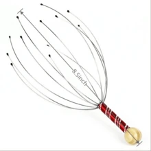 1入組頭皮按摩器、手持式頭部按摩刺痛器、用於深度放鬆刮板、刺激頭髮和緩解壓力 - 銀色 - 查看 5