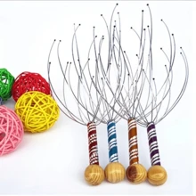 1入組頭皮按摩器、手持式頭部按摩刺痛器、用於深度放鬆刮板、刺激頭髮和緩解壓力 - 銀色 - 查看 3