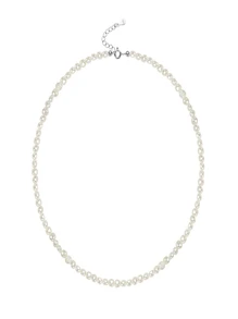 1 件精致的 Ins 风格不对称巴洛克珍珠项链，别致优雅的 S925 纯银短链，完美的女神礼物