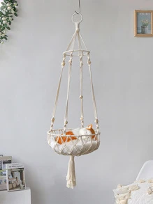 1入組編織植物架 - 杏色 - 查看 1