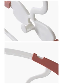 10pcs Multifunctional Household Retractable Baby Clothes Hanger - Red - View 4