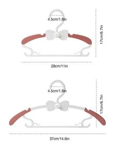10pcs Multifunctional Household Retractable Baby Clothes Hanger - Red - View 7