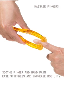 Masajeador de dedos, masaje de dedos de mano para el cuidado de las manos - Naranja - Ver 5