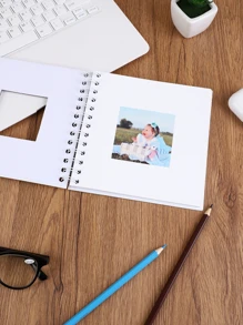 手工照片唱片書DIY相簿 - 白色 - 查看 3