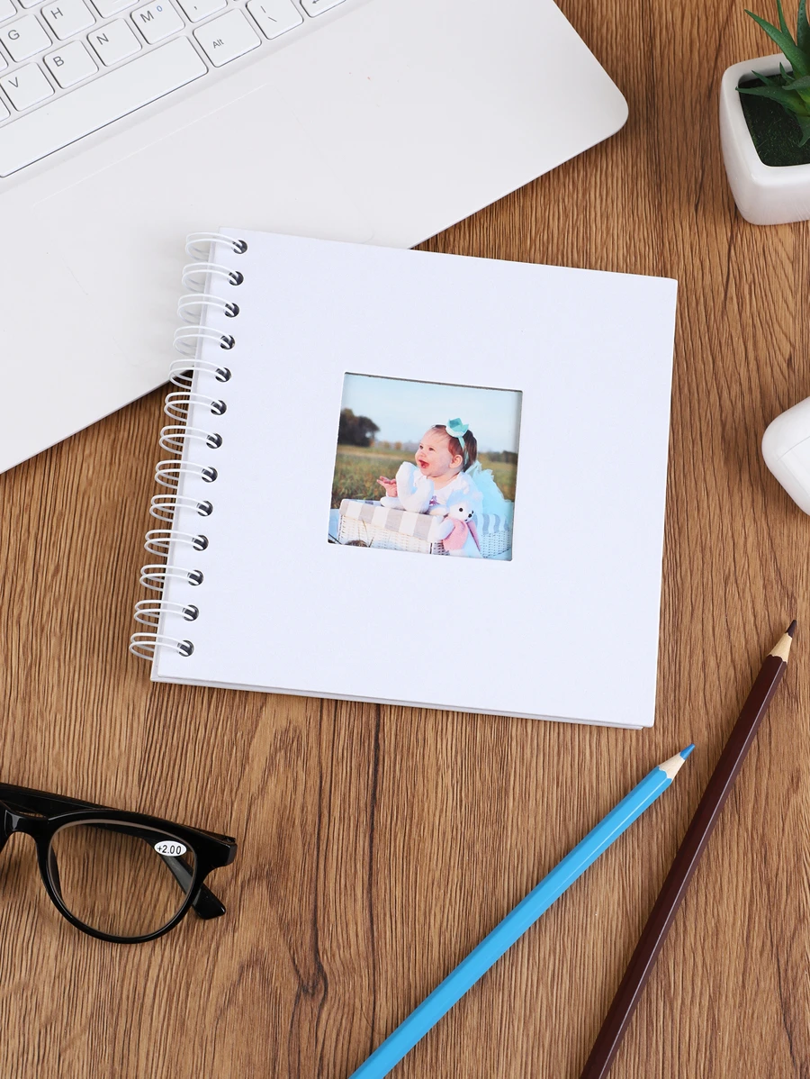 手工照片唱片書DIY相簿 - 白色 - 查看 1