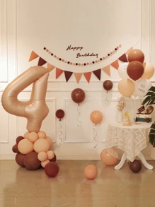 42个数字设计气球和拉旗套装 - 彩色 - 查看 6