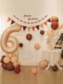 42个数字设计气球和拉旗套装 - 彩色 - 查看 8