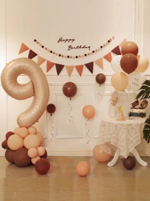 42个数字设计气球和拉旗套装 - 彩色 - 查看 11