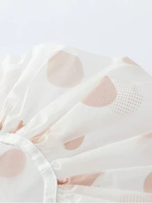 3pcs Polka Dot Pattern Waterproof Shower Cap Home Bathroom Decor Fall Decor Back To School - Multicolor - View 5