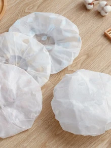 3pcs Polka Dot Pattern Waterproof Shower Cap Home Bathroom Decor Fall Decor Back To School - Multicolor - View 4