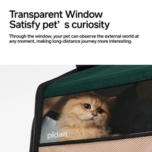 Expandable Cat Backpack Cat Carrier Large Pet Carriers Backpack Bag for Cats Bags Litter Box Include 15”×15” ×23.2” Quick & Easy Assembly - Army Green - View 7