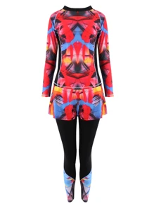 Full Body Rashguard Summer Beach - Black - View 6