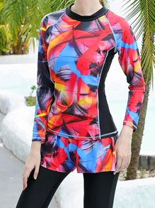Full Body Rashguard Summer Beach - Black - View 5