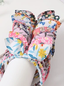 Chicas 10 piezas Diadema con oreja de conejo adorno - Multicolor - Ver 4