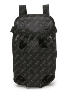 Túi Mèo Đi Chơi Di Động Cho Thú Cưng Chó Mèo Ba Lô Đeo Vai Chó Mèo Nhỏ Túi Vải Túi Mèo Cưng - màu đen - Xem 6