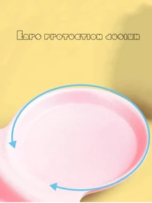 1入組淋浴兒童卡通設計洗髮水帽子 - 粉色 - 查看 4