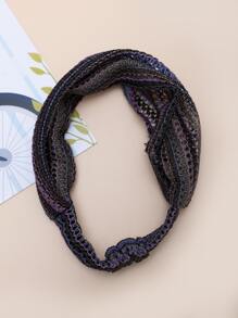 1 件休闲条纹布头带，极简主义日常配饰 - 彩色 - 查看 3