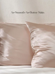 YANIBEST Satin Pillowcase for Hair and Skin Care 2 Pack - Rượu sâm banh - Xem 2