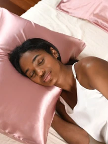 YANIBEST Satin Pillowcase for Hair and Skin Care 2 Pack - 粉色 - 查看 5