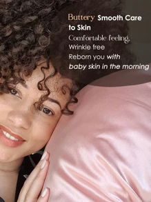 YANIBEST Satin Pillowcase for Hair and Skin Care 2 Pack - 粉色 - 查看 7
