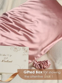 YANIBEST Satin Pillowcase for Hair and Skin Care 2 Pack - 粉色 - 查看 2